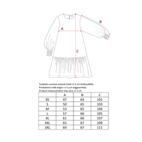 Verla dress, red