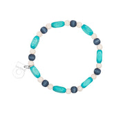 Vilma bracelet, blue and turquoise