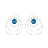 Piruetti earrings, blue