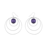 Piruetti earrings, purple