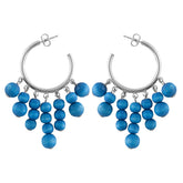 Gisella earrings, blue