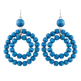 Orkidea earrings, blue