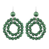 Orkidea earrings, green