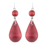 Pisara earrings, wine red