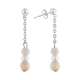 Siro earrings, varnished wood