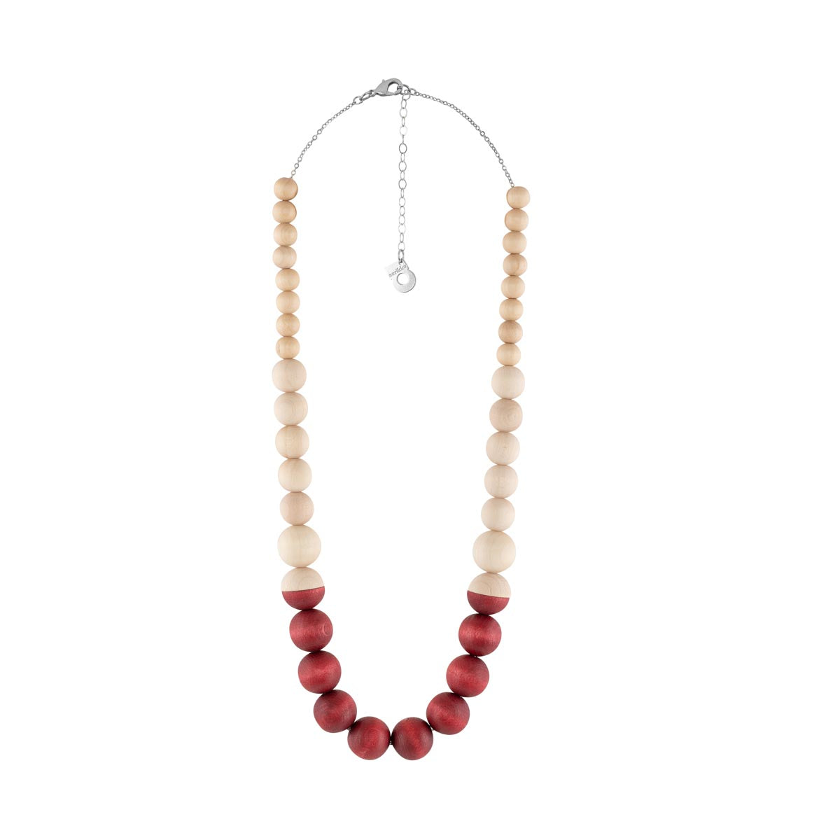 Leila necklace, wine red