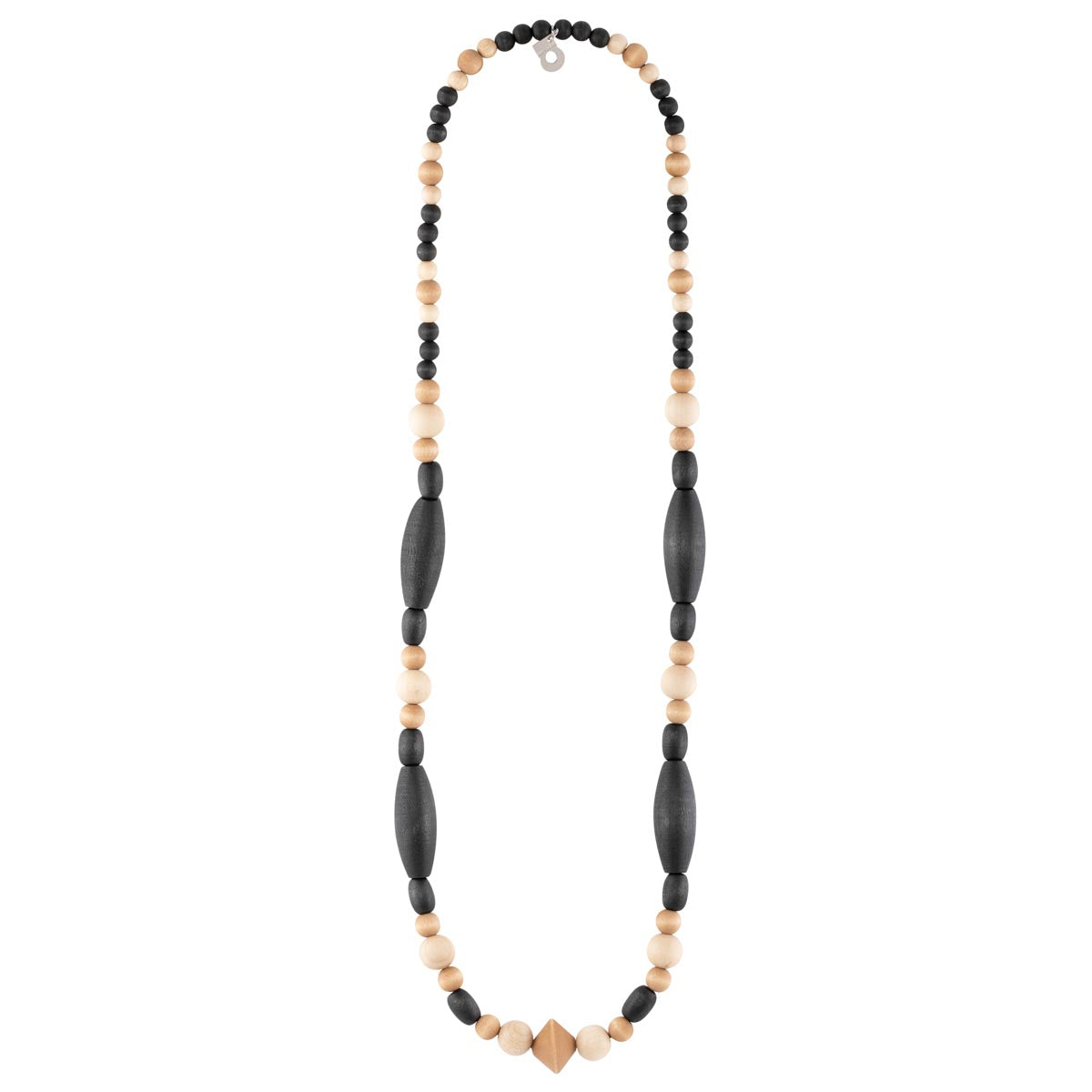 Anita necklace, black and brown