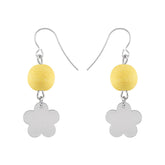 Minea earrings, citron yellow