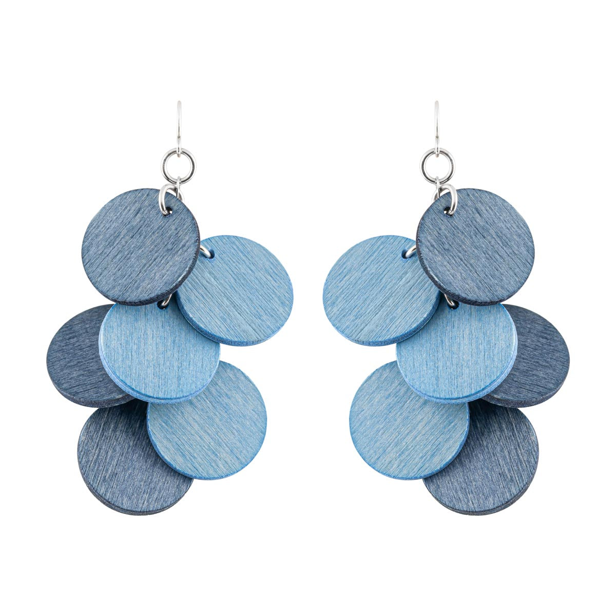 Juolukka earrings, shades of blue