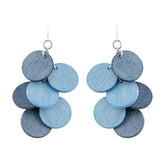 Juolukka earrings, shades of blue