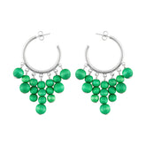 Gisella earrings, green