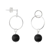 Selina earrings, black