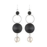 Ulrika earrings, black