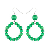 Orvokki earrings, green