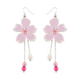 Kirsikankukka earrings, shades of pink