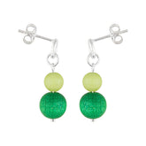 Tilde earrings, green
