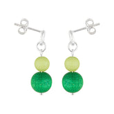 Tilde earrings, green