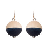 Leila earrings, dark blue