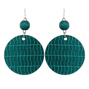 Karoliina earrings, dark turquoise