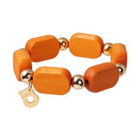 Saimi bracelet, orange and gold