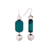 Saimi earrings, dark turquoise