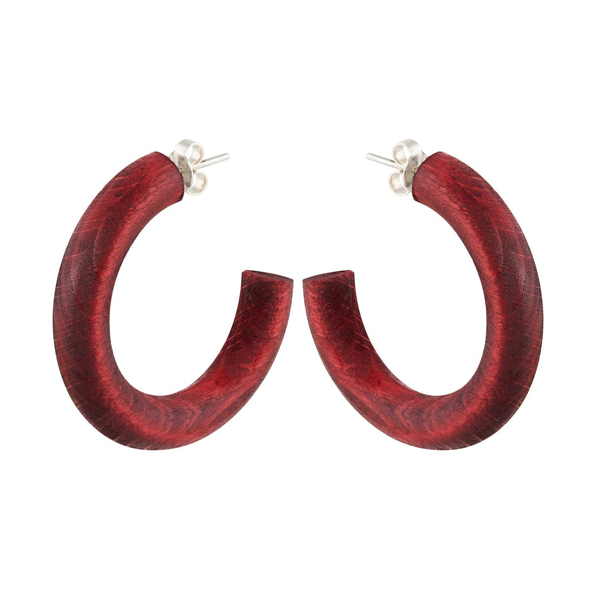 Kaarina earrings, wine red