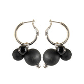 Lydia earrings, black