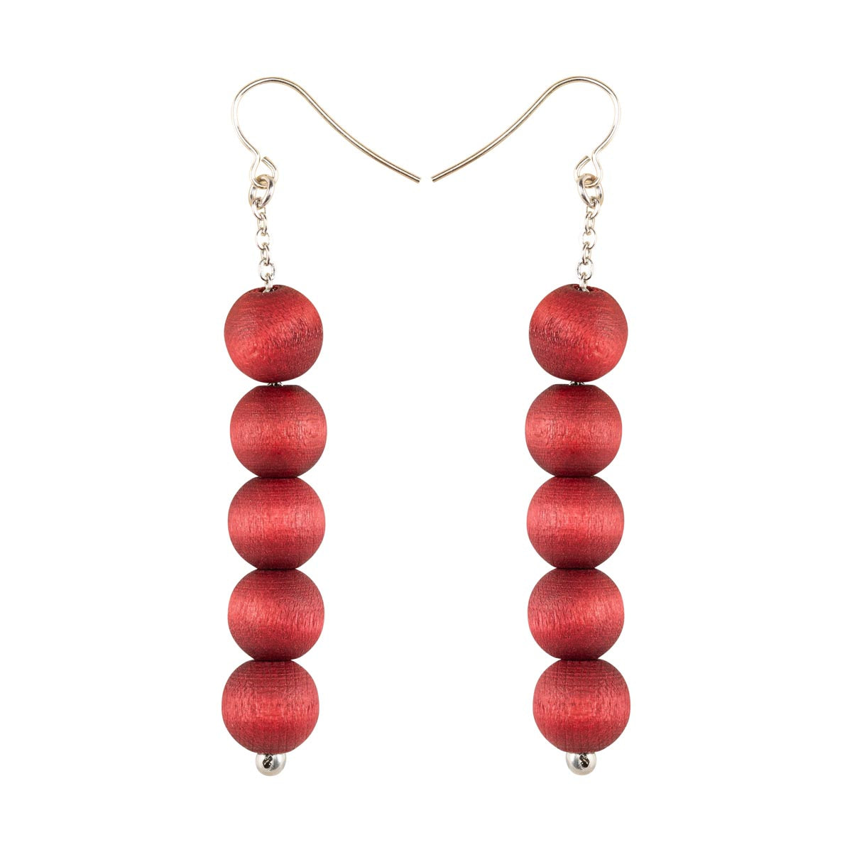 Sara earrings, wine red