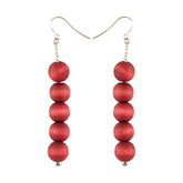 Sara earrings, wine red