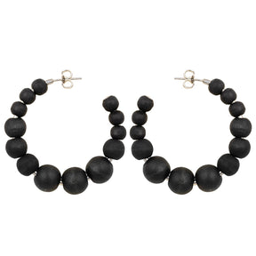 Asta earrings, black