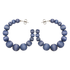 Asta earrings, blue-grey