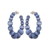 Asta earrings, blue-grey