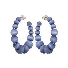 Asta earrings, blue-grey