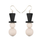 Lumiukko earrings, ecru
