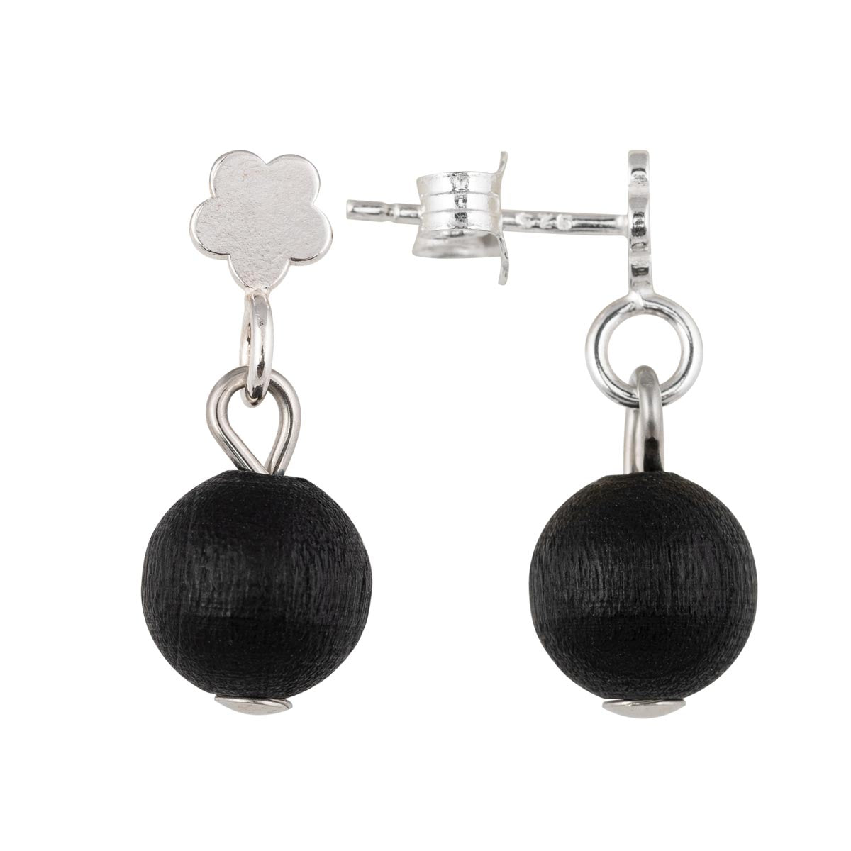 Lemmikki mini earrings, black