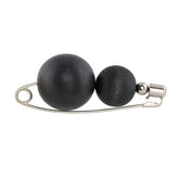 Olos brooch, black