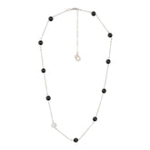 Jade kristalli necklace, black