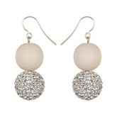 Heijastus earrings, ecru