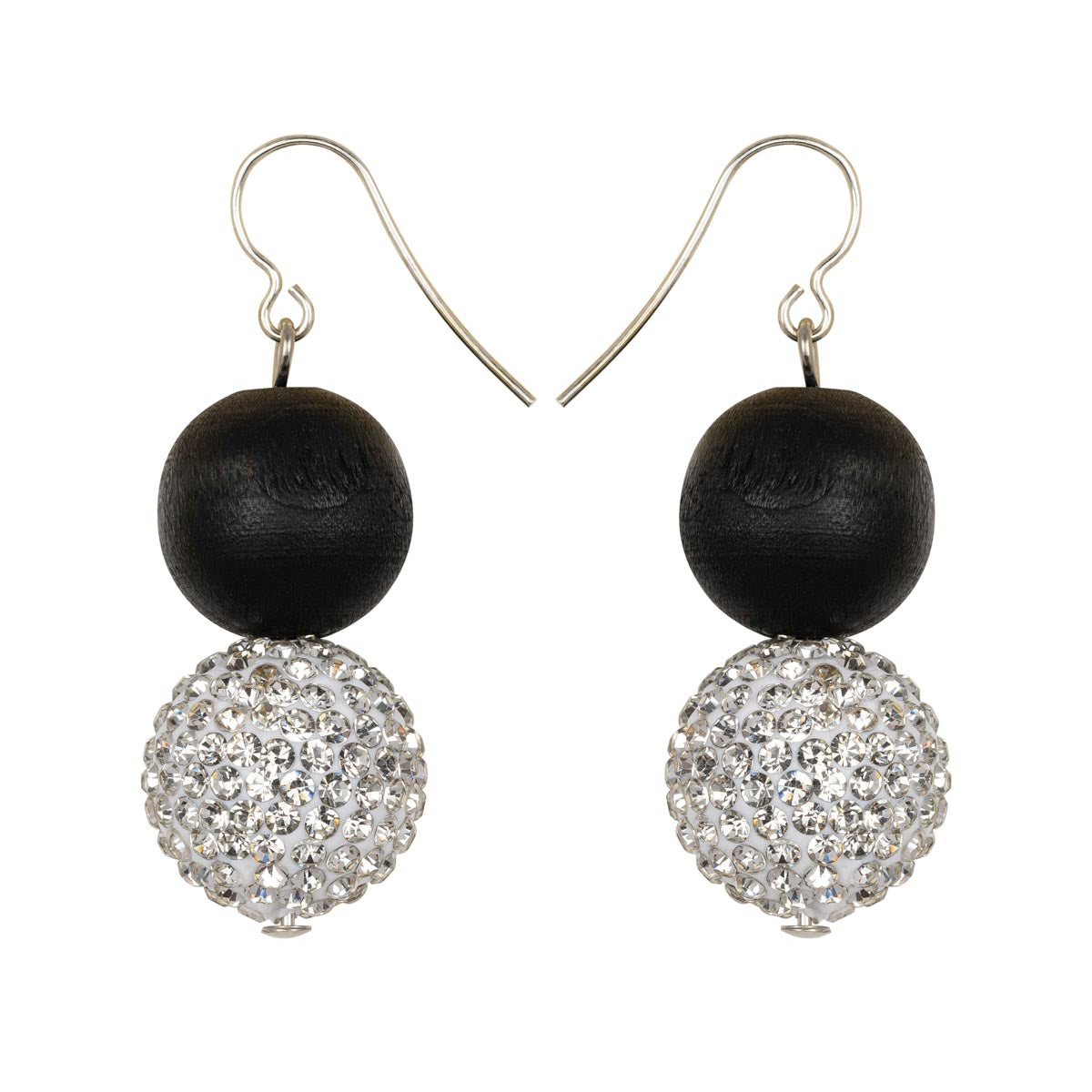 Heijastus earrings, black