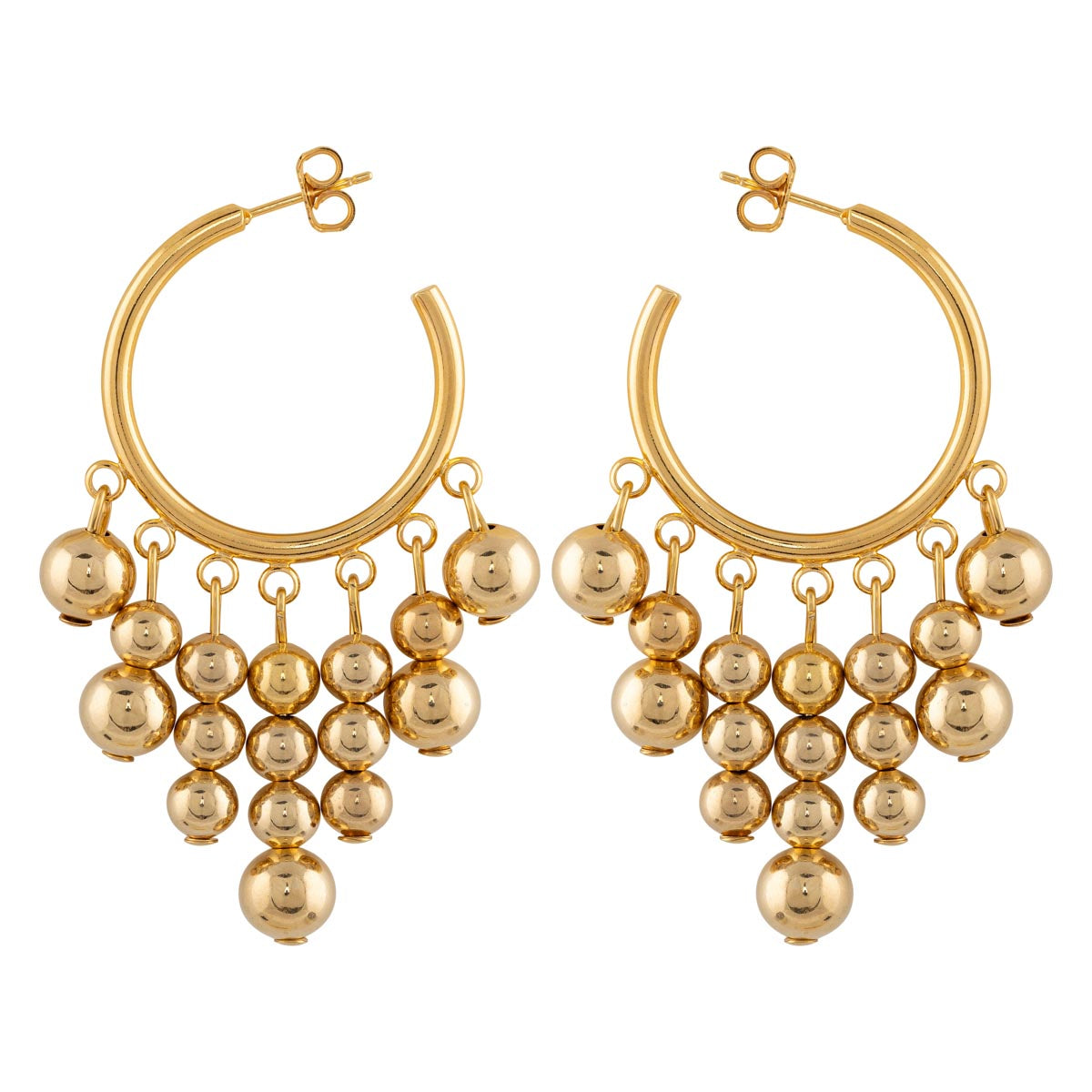 Gisella earrings, gold