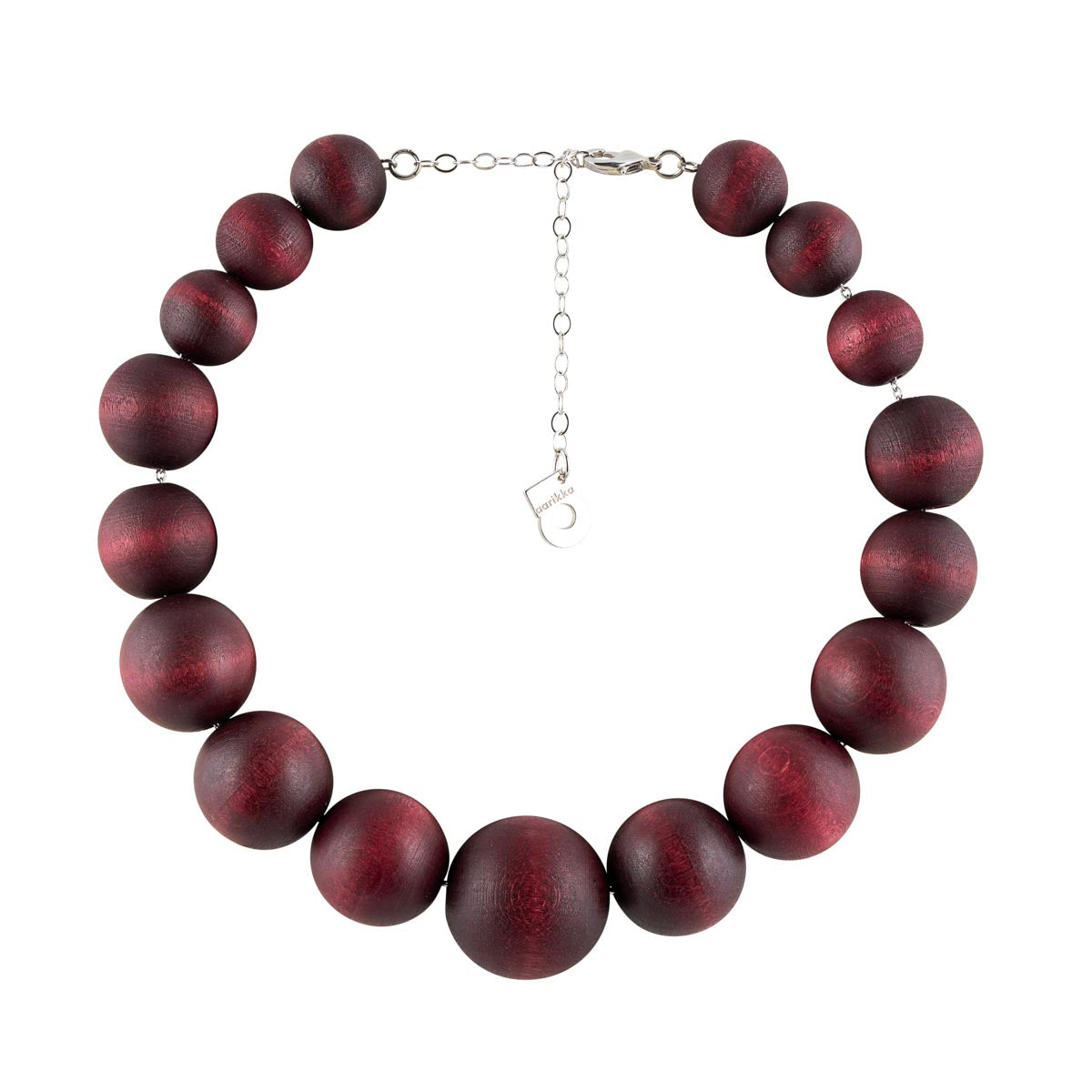Olos necklace, plum red