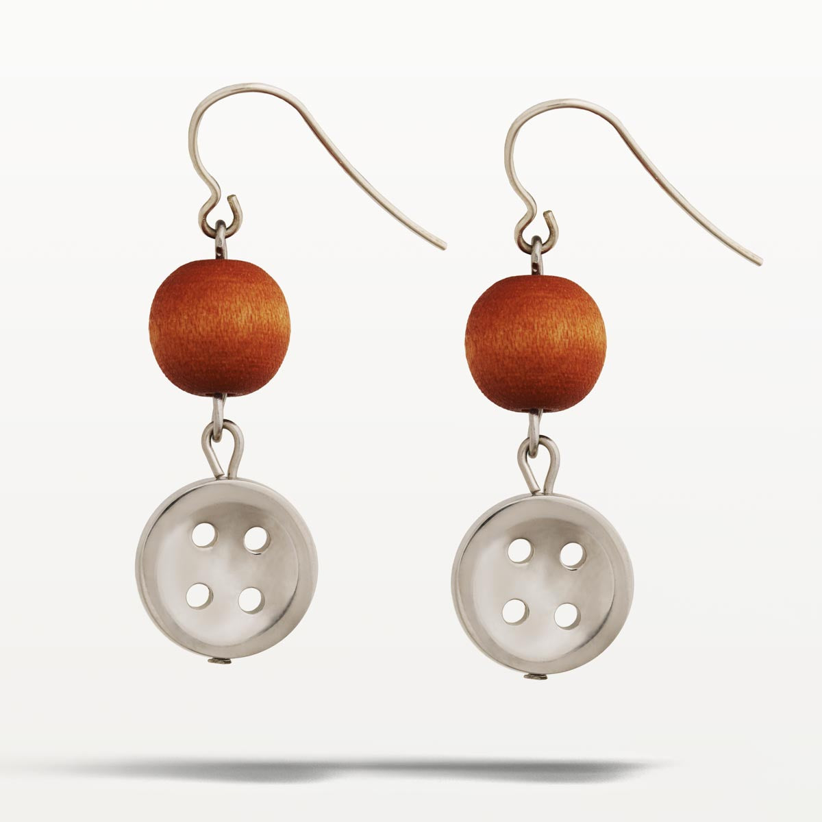 Aino earrings, orange