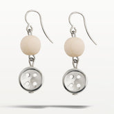 Aino earrings, ecru