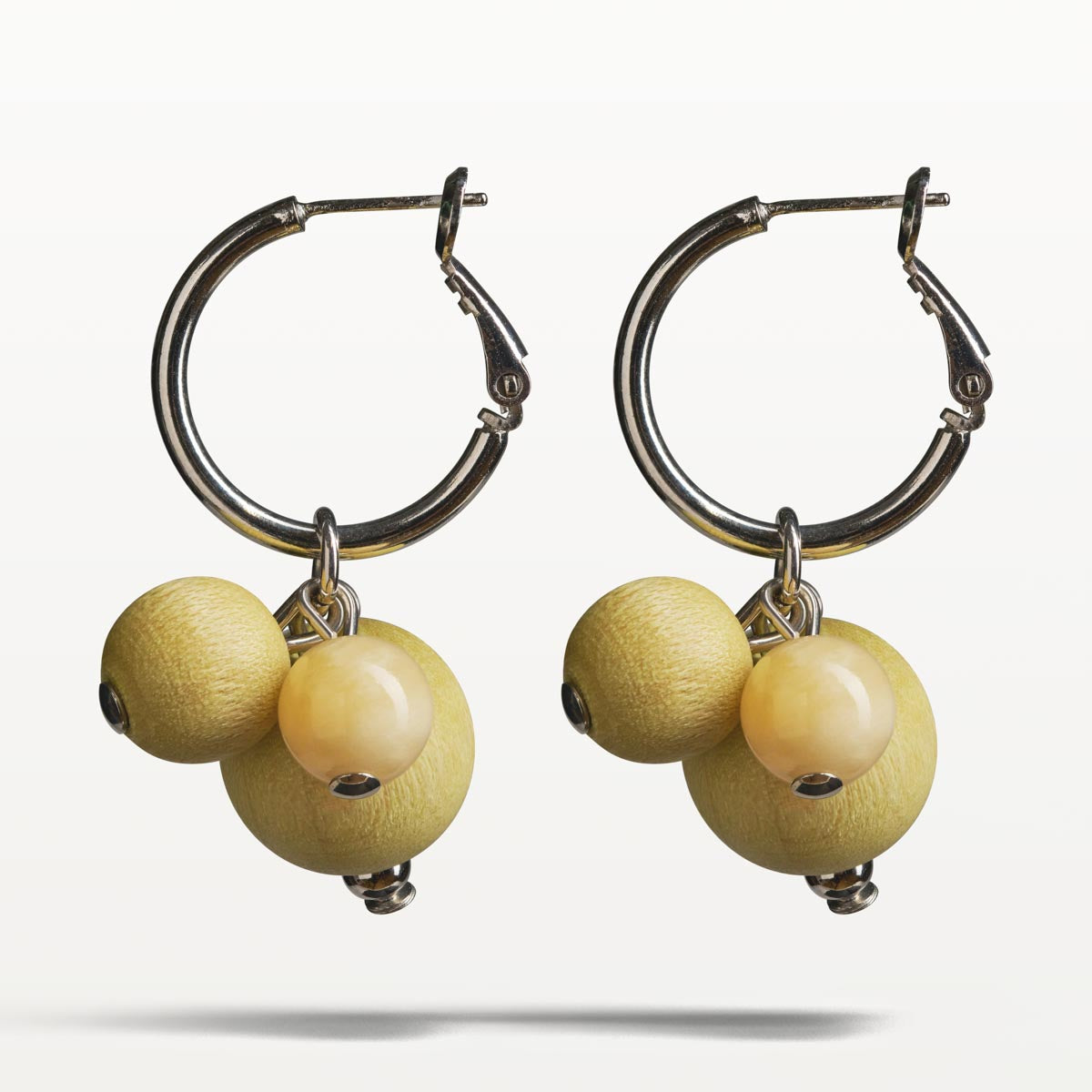 Lydia earrings, butter yellow