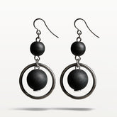 Iisa earrings, black