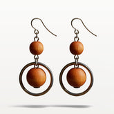 Iisa earrings, orange