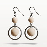 Iisa earrings, ecru