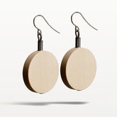 Seela earrings, varnished wood
