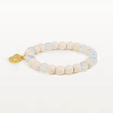 Lydia bracelet, ecru and gold