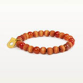 Lydia bracelet,  orange and gold